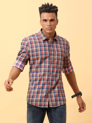 Brown Matte Checks Casual Full sleeve shirt | Men's Shirt shop online at Estilocus. Buy Brown Matte Checks Casual Full Sleeve shirts in different sizes online. Shop For Men with a wide range of latest collections Only at Estilocus. *Free Shipping * COD *