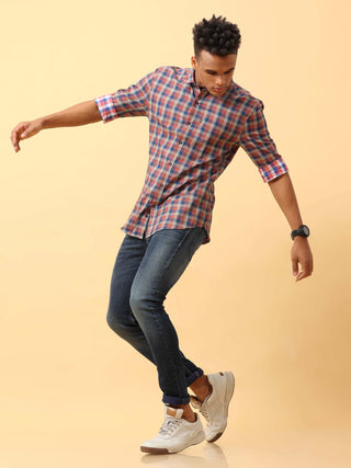 Brown Matte Checks Casual Full sleeve shirt | Men's Shirt shop online at Estilocus. Buy Brown Matte Checks Casual Full Sleeve shirts in different sizes online. Shop For Men with a wide range of latest collections Only at Estilocus. *Free Shipping * COD *