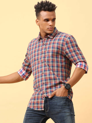 Brown Matte Checks Casual Full sleeve shirt | Men's Shirt shop online at Estilocus. Buy Brown Matte Checks Casual Full Sleeve shirts in different sizes online. Shop For Men with a wide range of latest collections Only at Estilocus. *Free Shipping * COD *