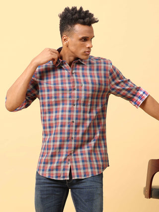 Brown Matte Checks Casual Full sleeve shirt | Men's Shirt shop online at Estilocus. Buy Brown Matte Checks Casual Full Sleeve shirts in different sizes online. Shop For Men with a wide range of latest collections Only at Estilocus. *Free Shipping * COD *