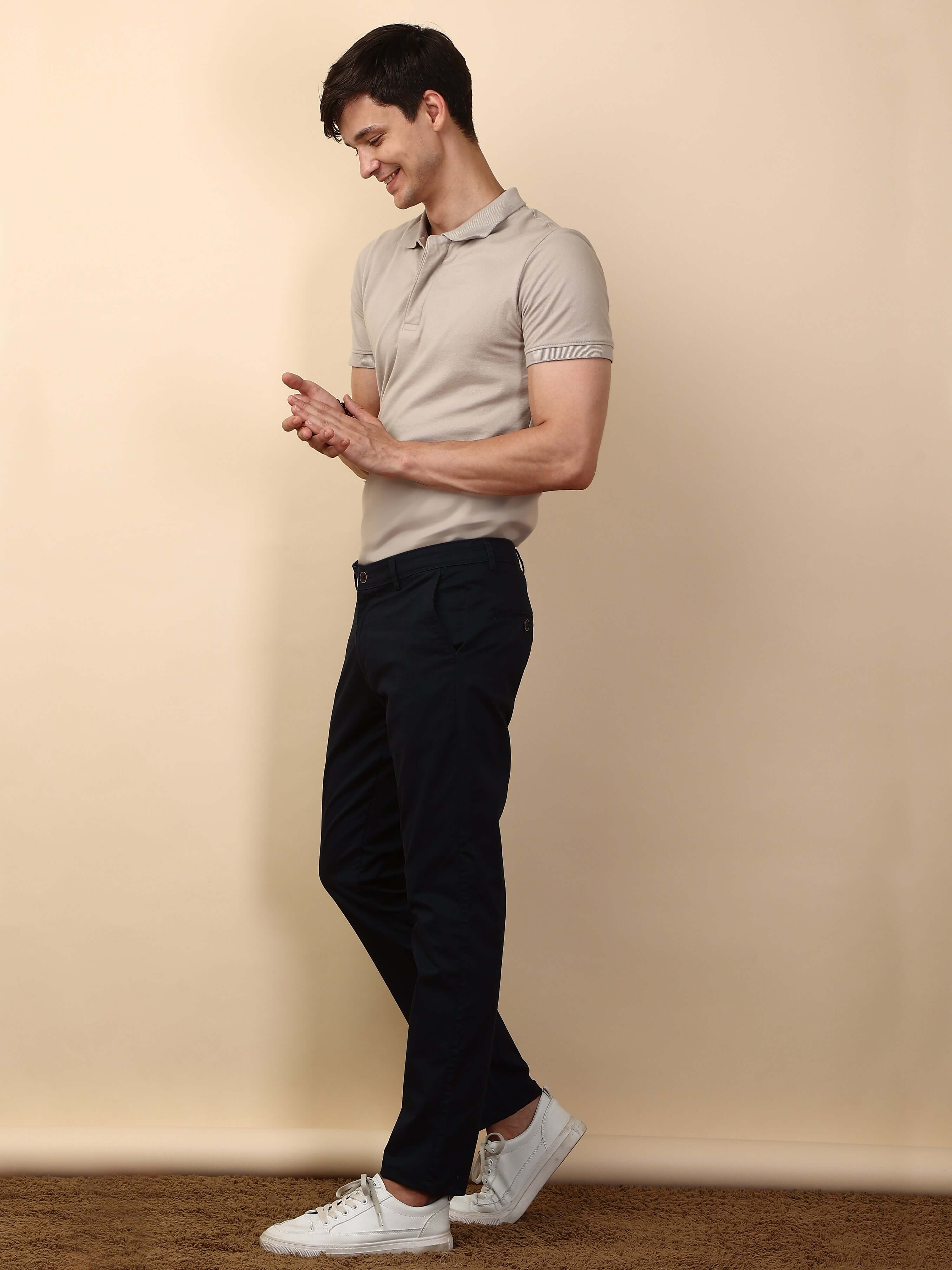 French Navy Chino Pants