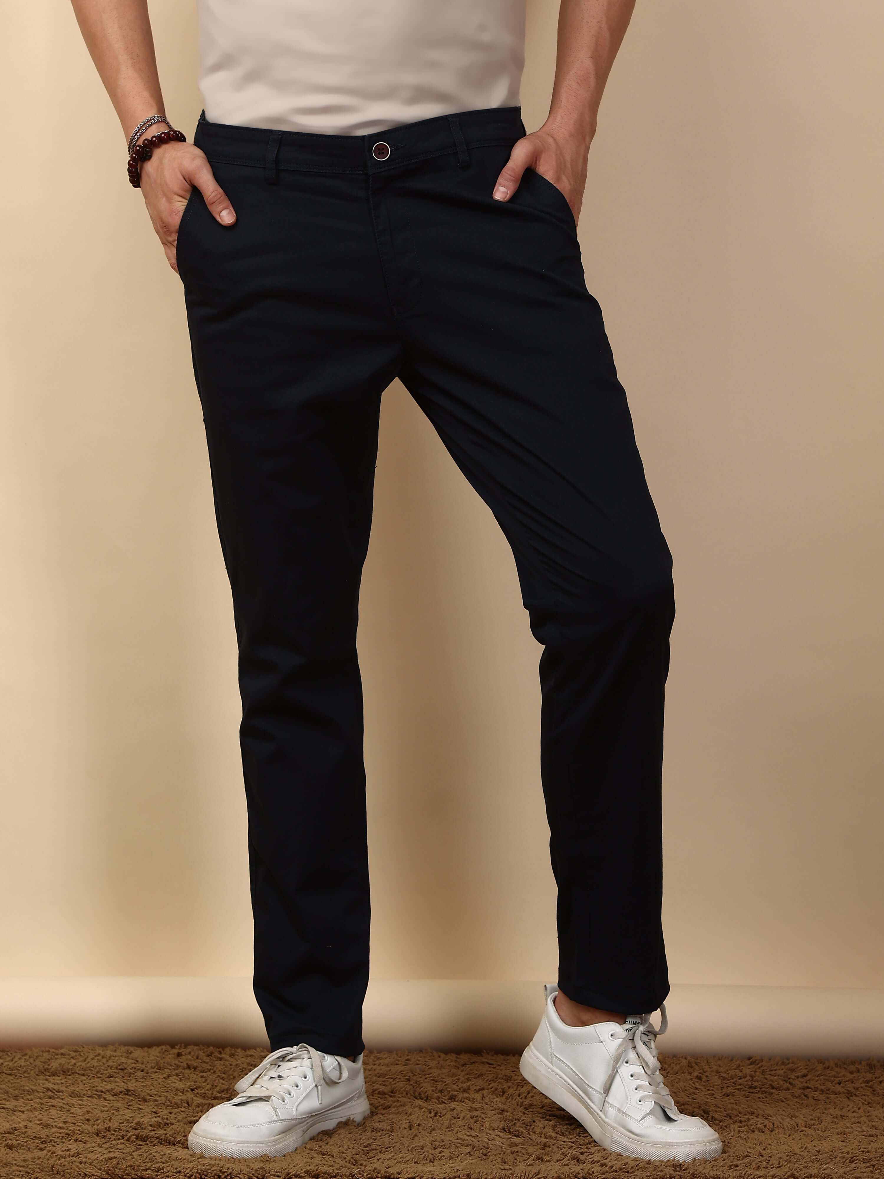 French Navy Chino Pants