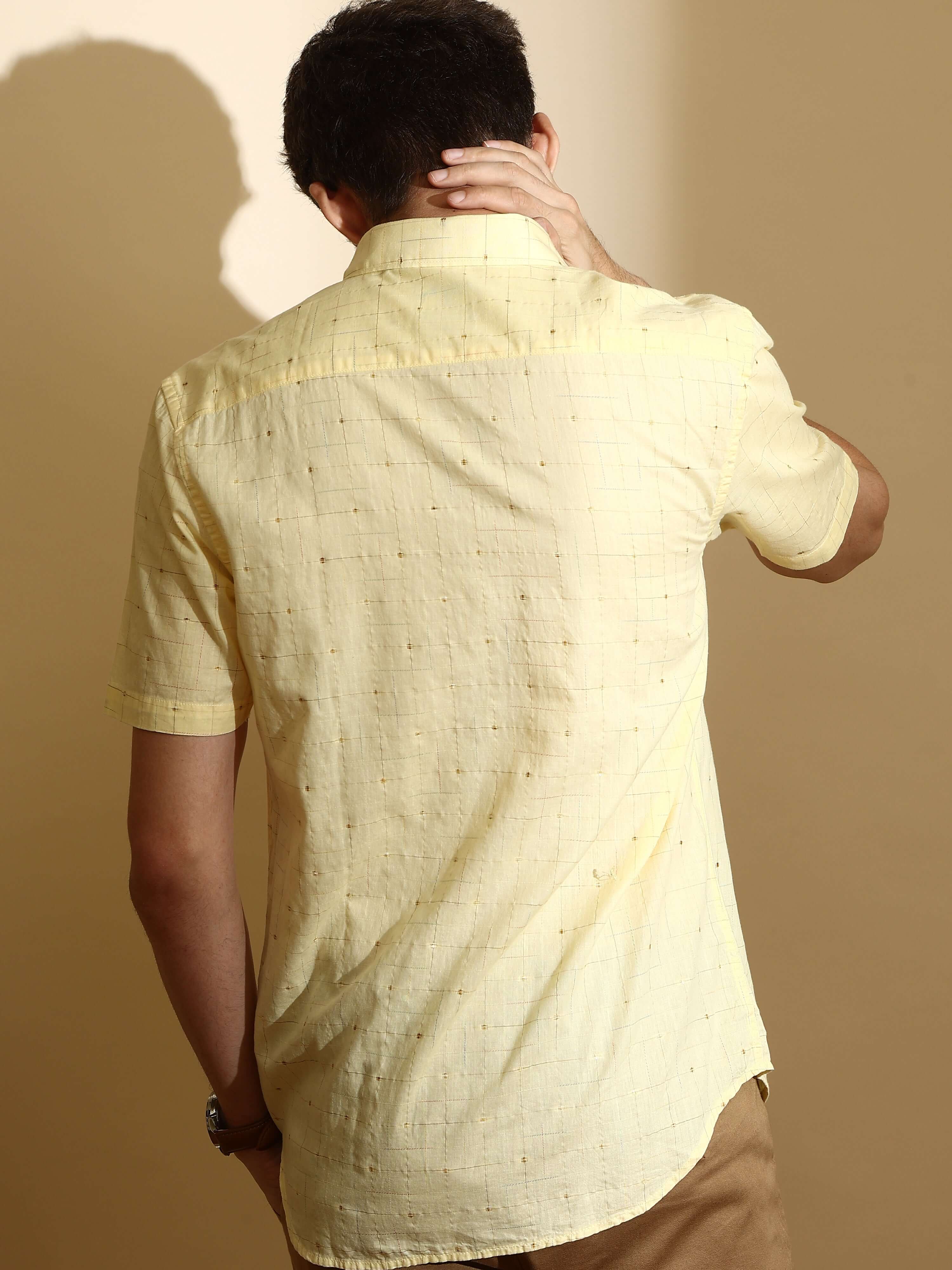 RC Lemon casual check half sleeve shirt_ ESTILOCUS CASUAL SHIRT_ estilocus