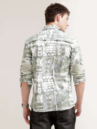 Duval green abstract print shirt - Men's Casual Wear shop online at Estilocus. Get seen in the Duval green abstract print shirt! Perfect blend of modern art & comfort. Unique design, standout style. Grab yours now!