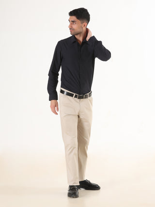 Navy Full Sleeve Shirt - Men's Semi Casual