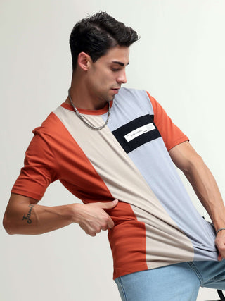 Ignite tangy orange light weight tshirt shop online at Estilocus. This relax-fit Cut and Sew T-shirt is comfortable and the perfect essential all year round. Pair it with white jeans and sneakers and layer it up with a denim jacket for a casual and put-to