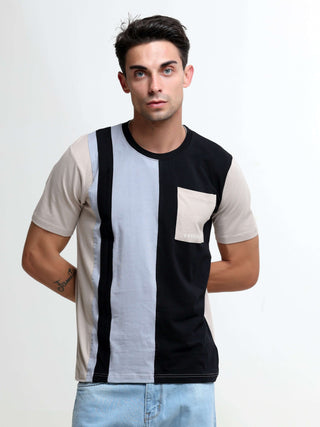 Surge sand beige light weight tshirt shop online at Estilocus. This relax-fit Cut and Sew T-shirt is comfortable and the perfect essential all year round. Pair it with white jeans and sneakers and layer it up with a denim jacket for a casual and put-toget