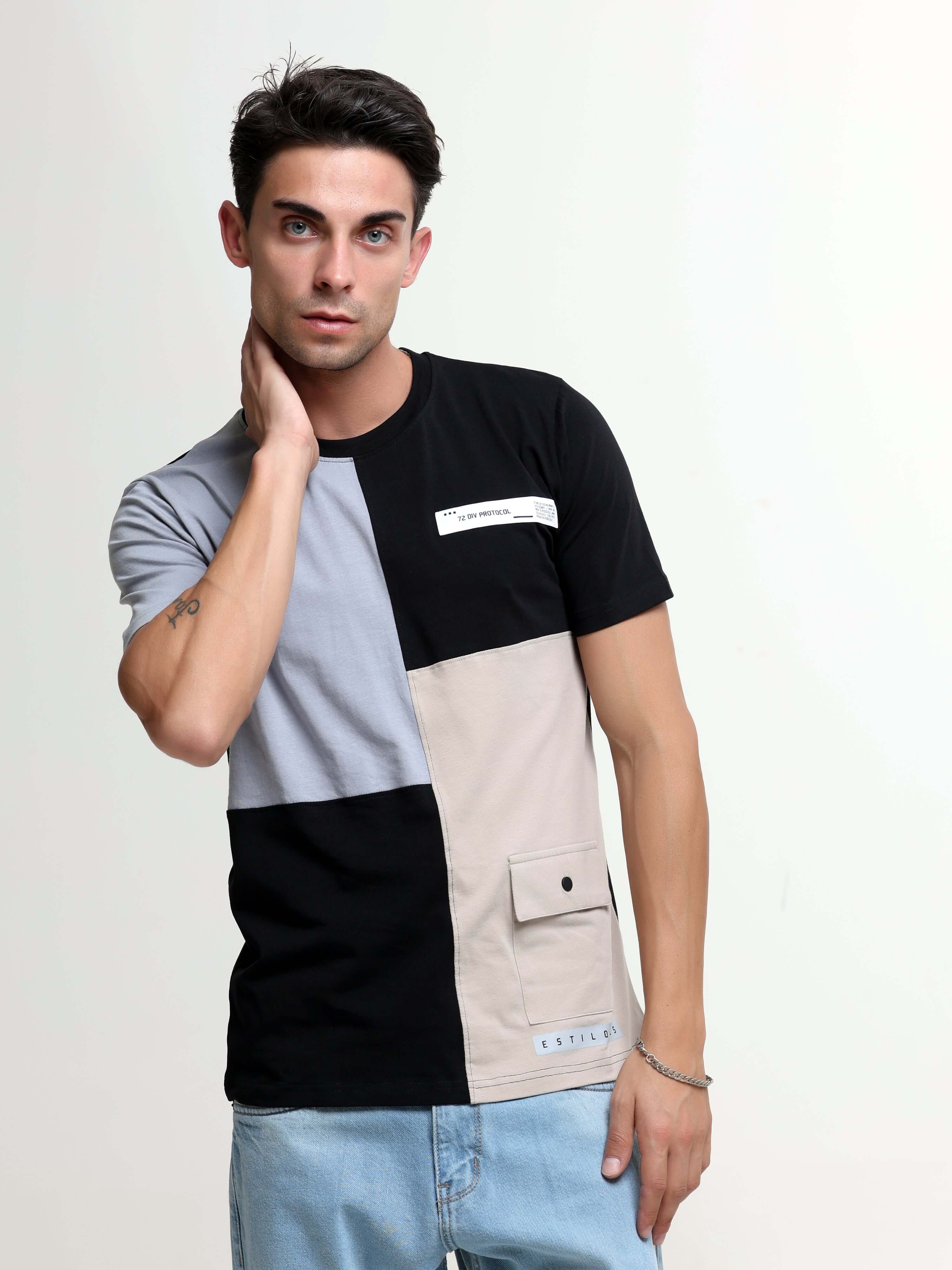 Turbo sand beige light weight tshirt shop online at Estilocus. This relax-fit Cut and Sew T-shirt is comfortable and the perfect essential all year round. Pair it with white jeans and sneakers and layer it up with a denim jacket for a casual and put-toget
