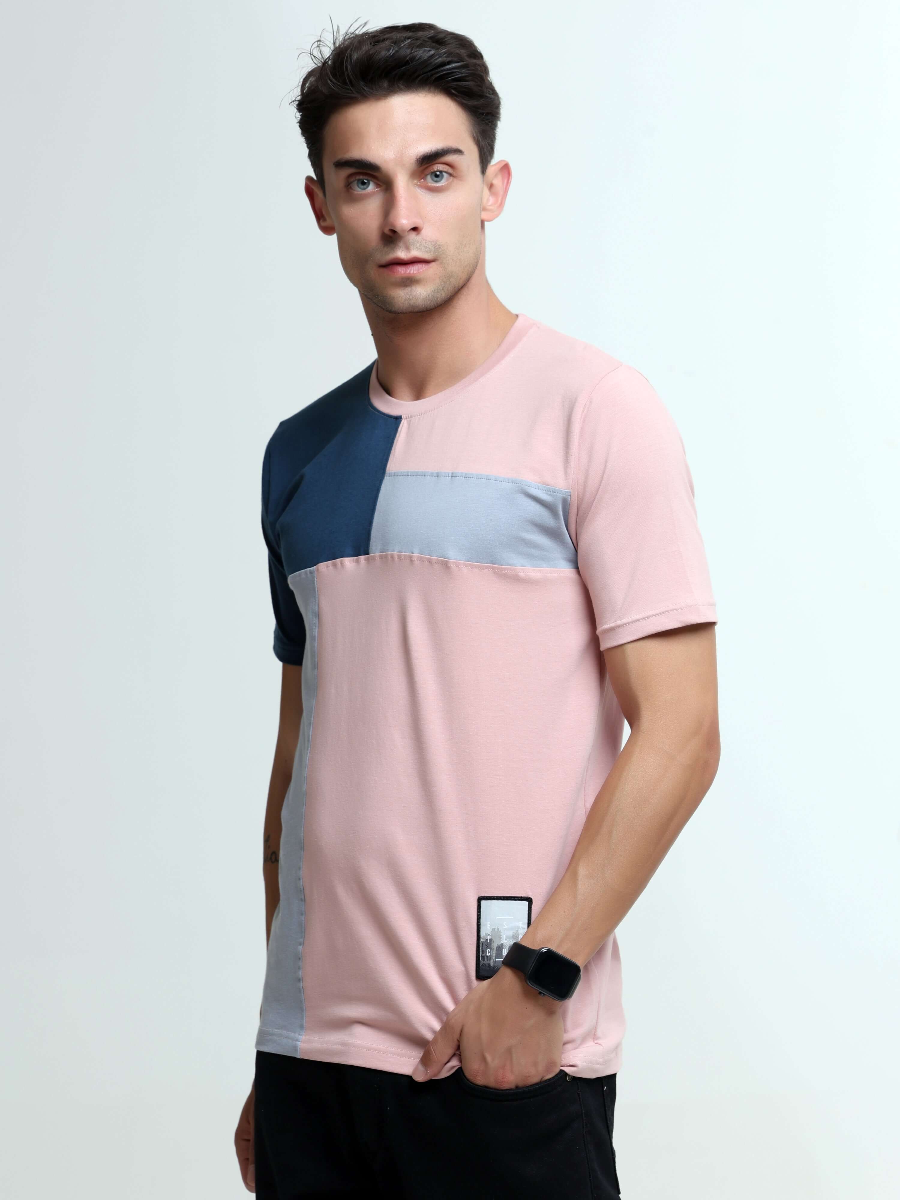 Blitz ash rose light weight tshirt shop online at Estilocus. This relax-fit Cut and Sew T-shirt is comfortable and the perfect essential all year round. Pair it with white jeans and sneakers and layer it up with a denim jacket for a casual and put-togethe