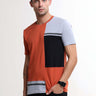 Thrive tangy orange light weight tshirt shop online at Estilocus. This relax-fit Cut and Sew T-shirt is comfortable and the perfect essential all year round. Pair it with white jeans and sneakers and layer it up with a denim jacket for a casual and put-to