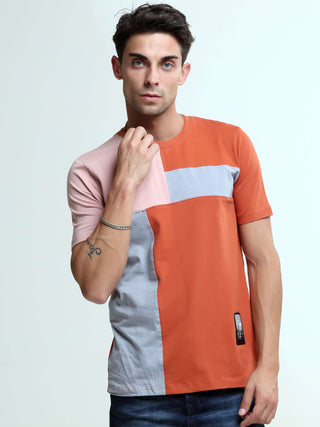 Blitz tangy orange light weight tshirt shop online at Estilocus. This relax-fit Cut and Sew T-shirt is comfortable and the perfect essential all year round. Pair it with white jeans and sneakers and layer it up with a denim jacket for a casual and put-tog