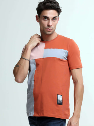 Blitz tangy orange light weight tshirt shop online at Estilocus. This relax-fit Cut and Sew T-shirt is comfortable and the perfect essential all year round. Pair it with white jeans and sneakers and layer it up with a denim jacket for a casual and put-tog