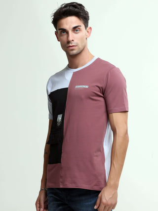 Vigor clay pink light weight tshirt shop online at Estilocus. This relax-fit Cut and Sew T-shirt is comfortable and the perfect essential all year round. Pair it with white jeans and sneakers and layer it up with a denim jacket for a casual and put-togeth