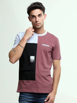 Vigor clay pink light weight tshirt shop online at Estilocus. This relax-fit Cut and Sew T-shirt is comfortable and the perfect essential all year round. Pair it with white jeans and sneakers and layer it up with a denim jacket for a casual and put-togeth