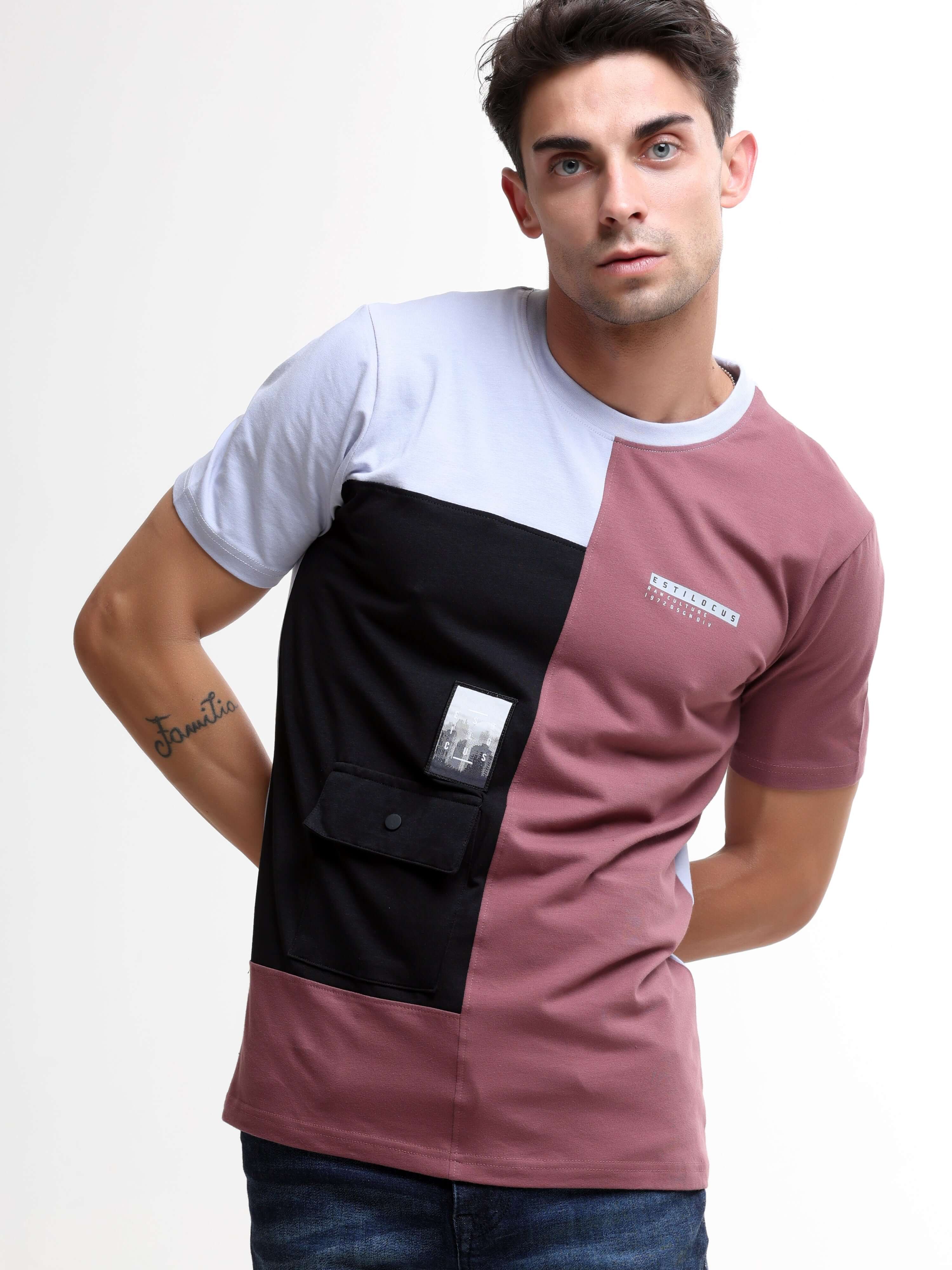 Vigor clay pink light weight tshirt shop online at Estilocus. This relax-fit Cut and Sew T-shirt is comfortable and the perfect essential all year round. Pair it with white jeans and sneakers and layer it up with a denim jacket for a casual and put-togeth