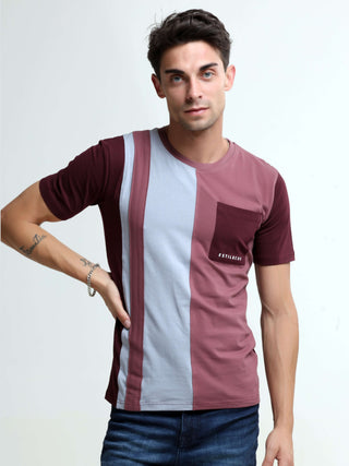 Surge burnt prune light weight tshirt shop online at Estilocus. This relax-fit Cut and Sew T-shirt is comfortable and the perfect essential all year round. Pair it with white jeans and sneakers and layer it up with a denim jacket for a casual and put-toge