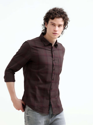 Missys Brown Plaid Shirt - New Men's Summer Arrival shop online at Estilocus. Embrace elegance with Missys brown classic plaid shirt: perfect for summer style. Shop the latest in men's casual chic. New arrival!