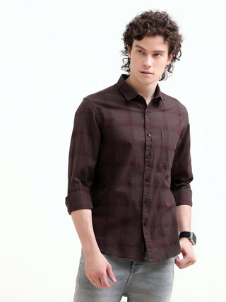 Missys Brown Plaid Shirt - New Men's Summer Arrival shop online at Estilocus. Embrace elegance with Missys brown classic plaid shirt: perfect for summer style. Shop the latest in men's casual chic. New arrival!