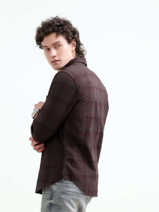 Missys Brown Plaid Shirt - New Men's Summer Arrival shop online at Estilocus. Embrace elegance with Missys brown classic plaid shirt: perfect for summer style. Shop the latest in men's casual chic. New arrival!