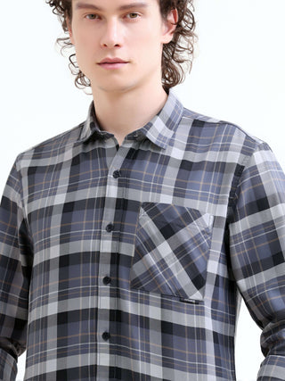 Melfi Teal Check Shirt | Men's Summer Style shop online at Estilocus. Shop the Melfi Teal Dupplin Check Shirt for men. A seamless blend of comfort & modern summer fashion. Perfect fit for a sharp look. Order now!