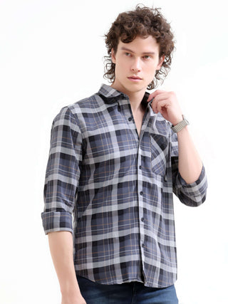 Melfi Teal Check Shirt | Men's Summer Style shop online at Estilocus. Shop the Melfi Teal Dupplin Check Shirt for men. A seamless blend of comfort & modern summer fashion. Perfect fit for a sharp look. Order now!