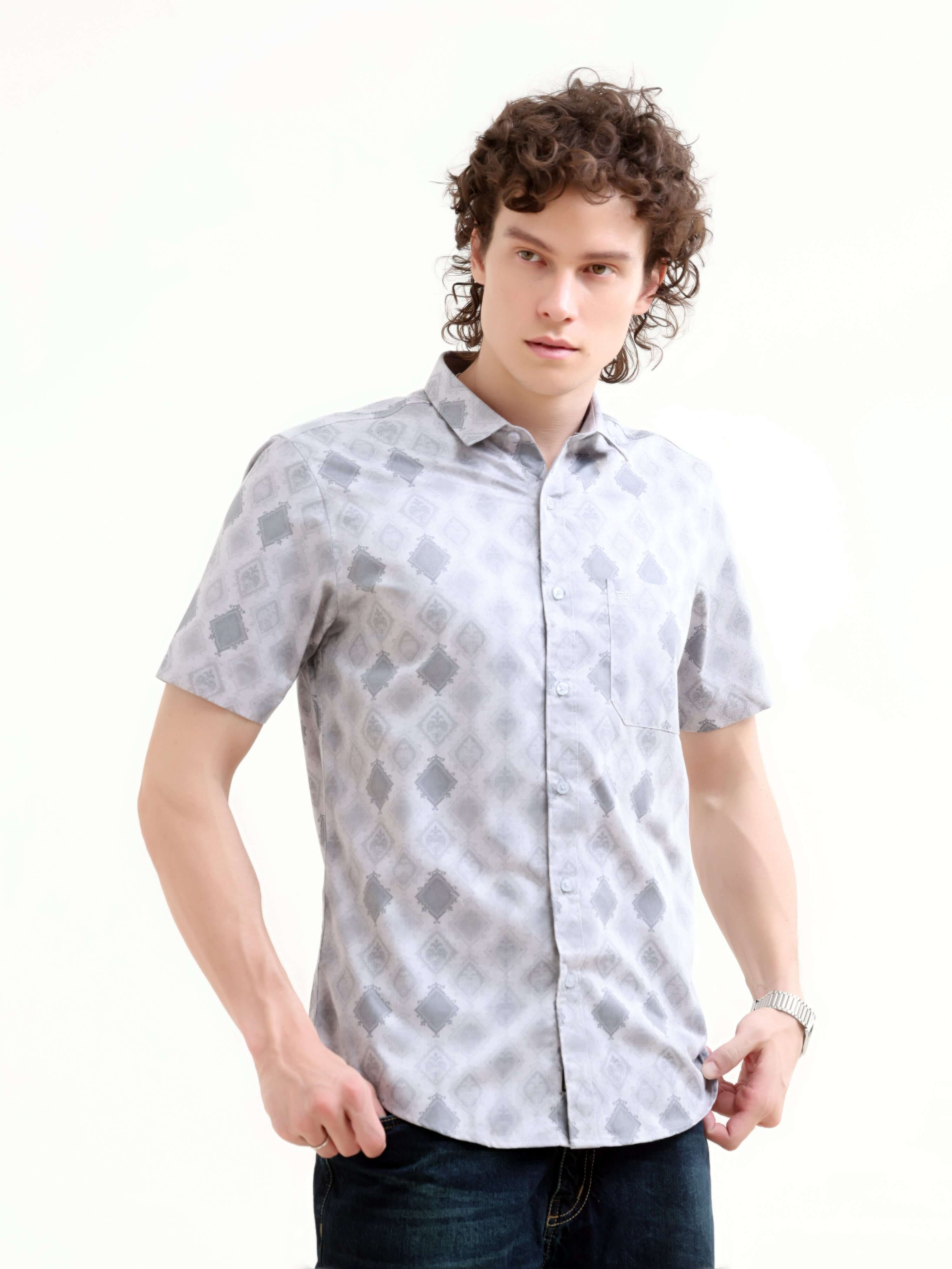 Soren Abstract Floral Shirt - Fresh Summer Style shop online at Estilocus. Embrace summer with the Soren Multi Abstract Floral Shirt. Perfect finesse with a bold print for any event. Shop the latest men's casual trend now!