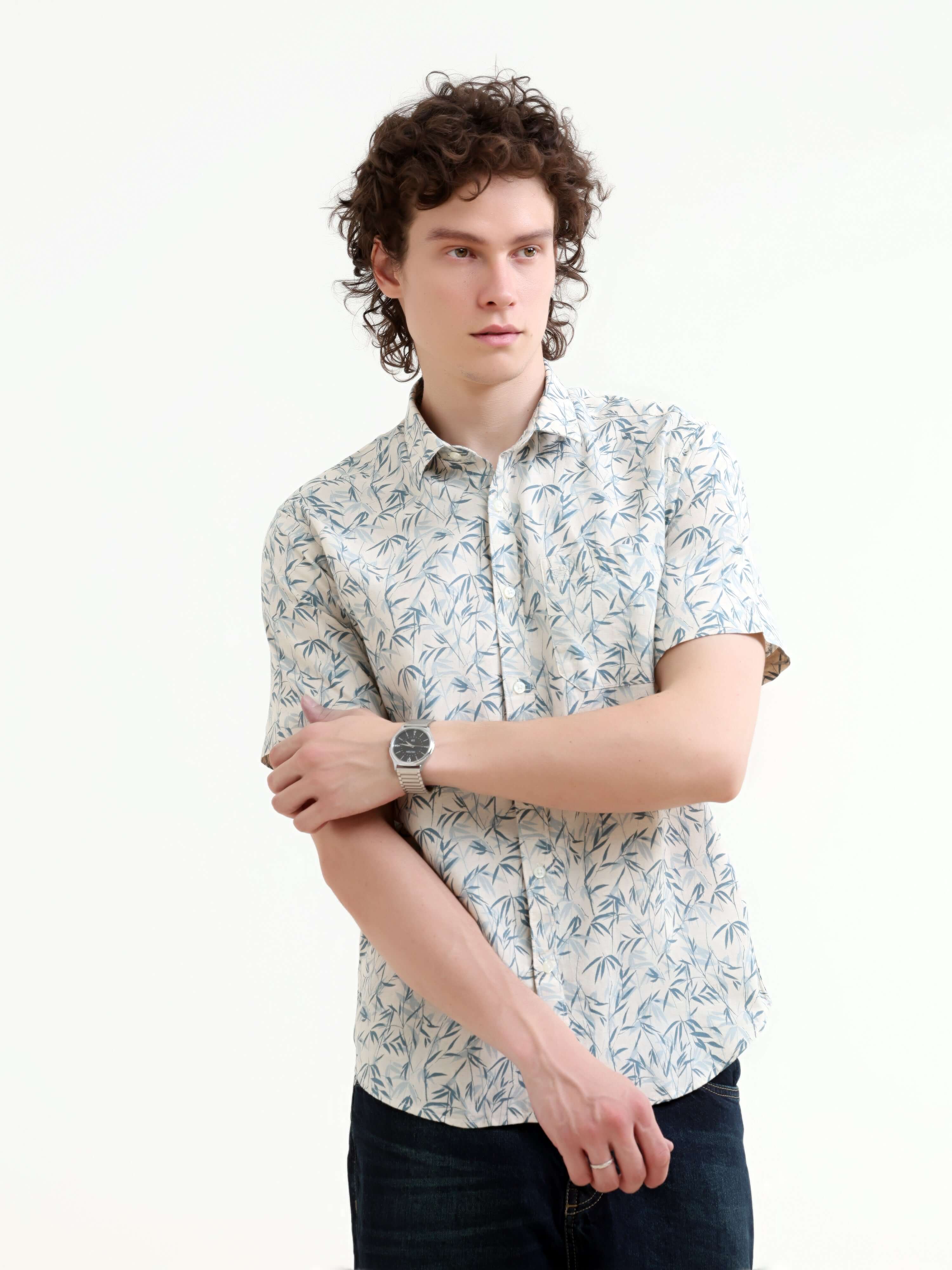 Men's Tropical Sage Teal Shirt - New Summer Arrival shop online at Estilocus. Embrace summer style with our new arrival - men's tropical sage pastel teal shirt. Perfect for casual wear and sunny vibes.