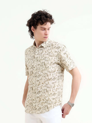 Men's Tropical Sage Printed Shirt - New Arrival shop online at Estilocus. Embrace summer with our Tropical Sage Shirt for men. Lightweight, airy & stylish—perfect for any casual outing. Shop the latest in summer fashion!