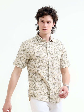 Men's Tropical Sage Printed Shirt - New Arrival shop online at Estilocus. Embrace summer with our Tropical Sage Shirt for men. Lightweight, airy & stylish—perfect for any casual outing. Shop the latest in summer fashion!