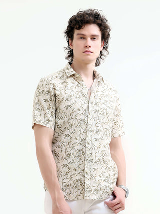 Men's Tropical Sage Printed Shirt - New Arrival shop online at Estilocus. Embrace summer with our Tropical Sage Shirt for men. Lightweight, airy & stylish—perfect for any casual outing. Shop the latest in summer fashion!