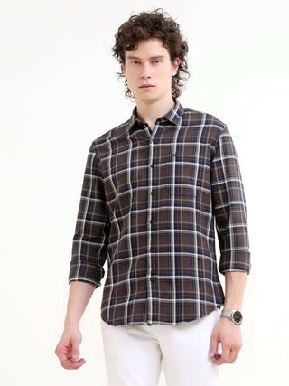 Men's Petrol Windowpane Check Shirt - New Arrival shop online at Estilocus. Elevate your summer with our new men's casual petrol windowpane check shirt. Perfect fit, sophisticated style. Shop now!