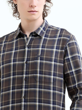 Men's Petrol Windowpane Check Shirt - New Arrival shop online at Estilocus. Elevate your summer with our new men's casual petrol windowpane check shirt. Perfect fit, sophisticated style. Shop now!