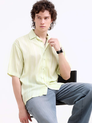 Men's Pastel Lemon Oversized Shirt - Summer Essential shop online at Estilocus. Embrace summer with our Tonal Pastel Lemon Shirt. Perfect for a relaxed look. Lightweight & oversized for ultimate comfort. Shop new arrivals!