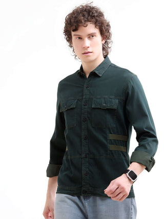 Green Denim Overshirt for Men - Rubans Casuals shop online at Estilocus. Shop the Rubans green denim overshirt. A new color in classic comfort, ideal for stylish layering. Secure your timeless Indigo piece now!