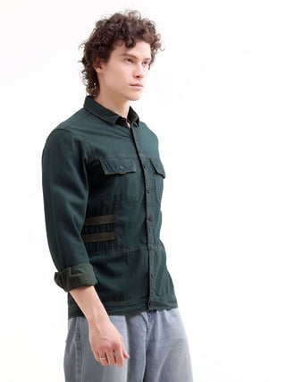 Green Denim Overshirt for Men - Rubans Casuals shop online at Estilocus. Shop the Rubans green denim overshirt. A new color in classic comfort, ideal for stylish layering. Secure your timeless Indigo piece now!