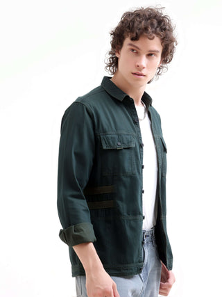 Green Denim Overshirt for Men - Rubans Casuals shop online at Estilocus. Shop the Rubans green denim overshirt. A new color in classic comfort, ideal for stylish layering. Secure your timeless Indigo piece now!