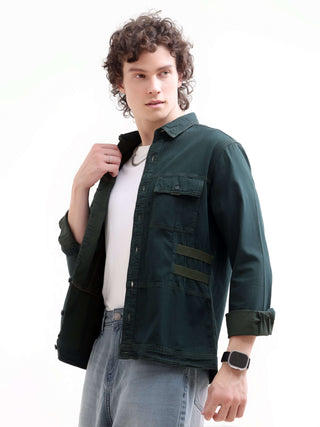 Green Denim Overshirt for Men - Rubans Casuals shop online at Estilocus. Shop the Rubans green denim overshirt. A new color in classic comfort, ideal for stylish layering. Secure your timeless Indigo piece now!