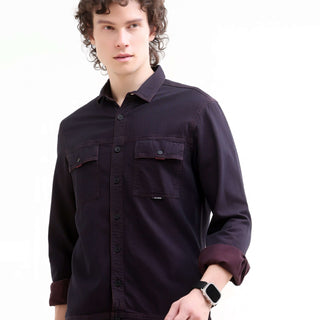 Rubans Indigo Denim Overshirt - Men's Casual Wear shop online at Estilocus. Shop the latest Rubans wine denim overshirt. A new color classic with a timeless Indigo dye for durability and style. Perfect for any casual look.