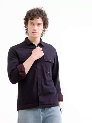 Rubans Indigo Denim Overshirt - Men's Casual Wear shop online at Estilocus. Shop the latest Rubans wine denim overshirt. A new color classic with a timeless Indigo dye for durability and style. Perfect for any casual look.