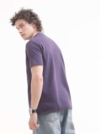 Men's Dusky Purple Henley T-Shirt - New Arrival shop online at Estilocus. Discover the pinnacle of summer style with our dusky purple Henley t-shirt. Perfect for any casual occasion, it offers comfort & a sleek design.