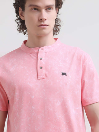 Men's Pink Henley T-Shirt - Lim's Latest Summer Casual shop online at Estilocus. Shop the new Lim solid pink Henley tee - light & stretchy 100% cotton fabric for all-day comfort. Perfect for summer casual wear.