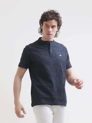 Men's Tropical Blue Henley T-Shirt - New Arrival shop online at Estilocus. Discover the latest in men's casual summer fashion with our Tropical Blue Henley T-Shirt. Soft, stretchy, 100% cotton. Perfect for all occasions.