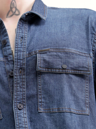 Dusky indigo blue denim shirt - Men's Casual Wear Shop Online at Estilocus. Rock the seasons with this dusky indigo blue denim shirt. Perfect tailoring for a sophisticated look, and breathable cotton to stay cool.