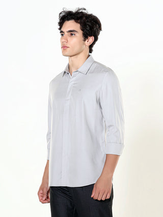 Mirage Grey Seamless Solid Shirt