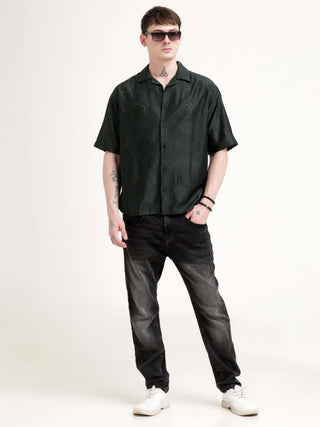 Texturiche quad green crochet oversized shirt - Men's Casual Wear shop online at Estilocus. Rock summer with our Texturiche quad green crochet shirt! Perfect for a relaxed, stylish look. Comfy, oversized fit for all-day wear.