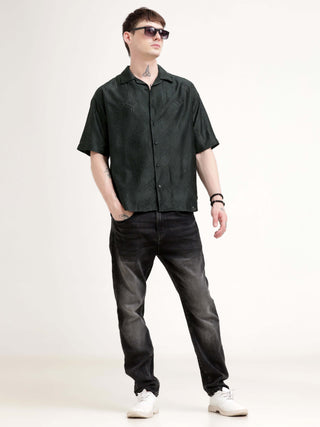 Texturiche quad green crochet oversized shirt - Men's Casual Wear shop online at Estilocus. Rock summer with our Texturiche quad green crochet shirt! Perfect for a relaxed, stylish look. Comfy, oversized fit for all-day wear.