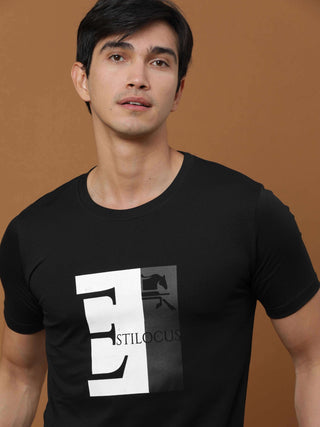 Vintage Edition Printed Black T Shirt shop online at Estilocus. 100% Cotton Designed and printed on knitted fabric. The fabric is stretchy and lightweight, with a soft skin feel and no wrinkles. Crew neck collar which is smooth on the neck and keeps you c