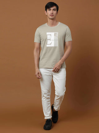 Vintage Edition Printed Beige T Shirt shop online at Estilocus. 100% Cotton Designed and printed on knitted fabric. The fabric is stretchy and lightweight, with a soft skin feel and no wrinkles. Crew neck collar which is smooth on the neck and keeps you c