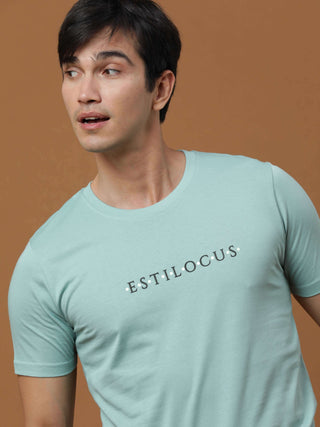 Aqua Luminescent Printed T Shirt shop online at Estilocus. 100% Cotton Designed and printed on knitted fabric. The fabric is stretchy and lightweight, with a soft skin feel and no wrinkles. Crew neck collar which is smooth on the neck and keeps you comfor