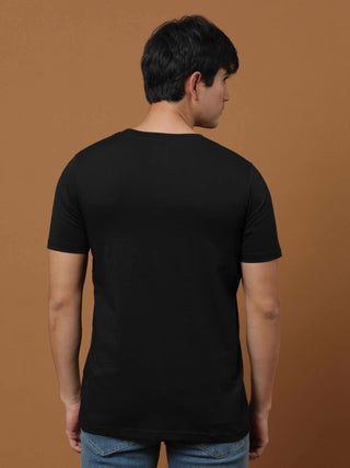 Camping Edition Black Printed T Shirt shop online at Estilocus. 100% Cotton Designed and printed on knitted fabric. The fabric is stretchy and lightweight, with a soft skin feel and no wrinkles. Crew neck collar which is smooth on the neck and keeps you c